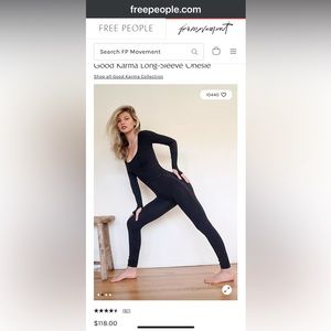 FREE PEOPLE, MOVEMENT GOOD KARMA, ONESIE, EXTRA SMALL brand, new